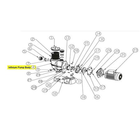 HANDS ON 2 in. Infinium Pump Body with BSP Int Thread HA4234060